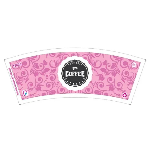 150 Ml Paper Cup Blank - Multicolor Disposable Box | High Quality Printed Design For Paper Cup Manufacturing