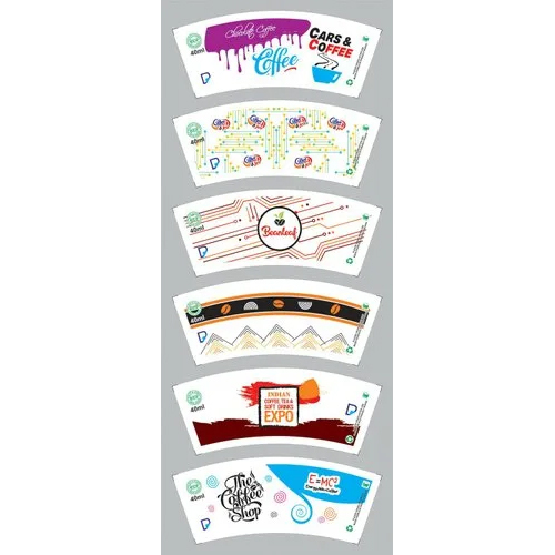 250ml 52b Paper Cup Blank - Paper Material, 250ml Size, Multicolor, 80-120 Gsm , High Quality Printed Pattern For Making Paper Cups