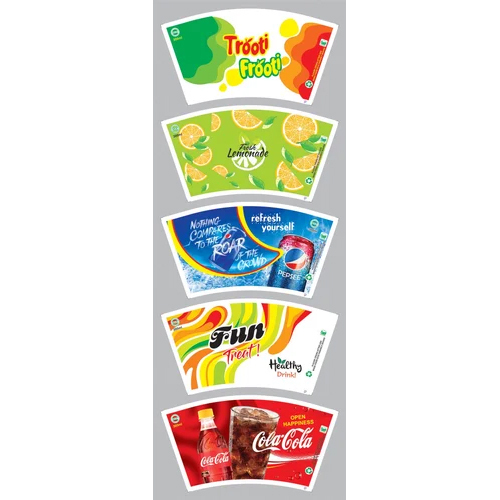 210 Ml Paper Cup Blanks - Cup-stock Of Wesco Brand, Multicolor Printed Design | High Quality Material, Ideal For Making Paper Cups
