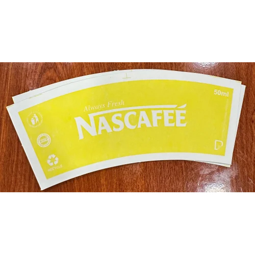 Disposable Paper Cup Raw Material - Paper, 100 Ml Size, Multicolor Design, Printed Pattern, High Quality For Hot Beverages, Custom Branding Options