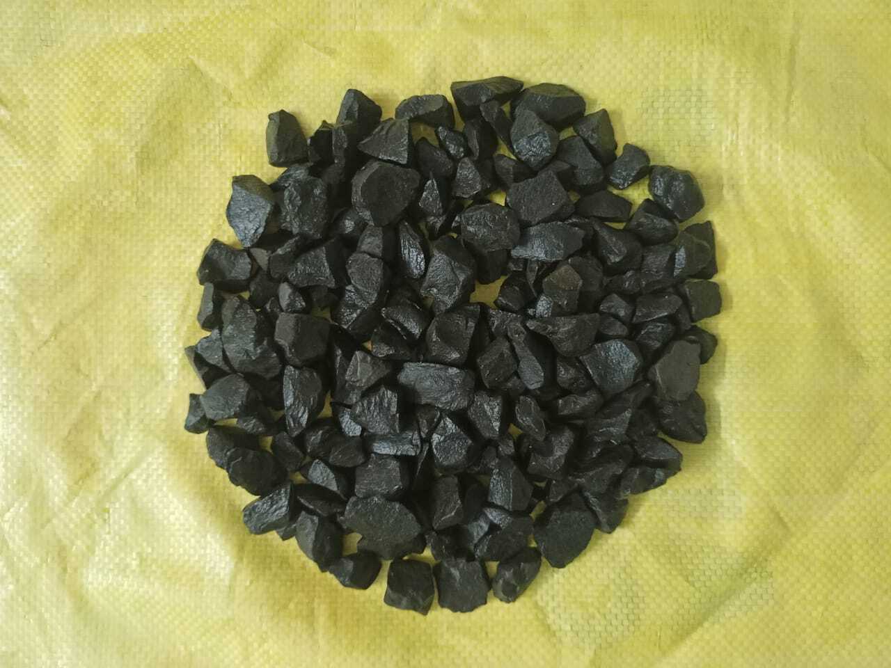 Jet Black Marble Chips And Decorative Landscaping Stone Aggregate With Resin Coating Polished