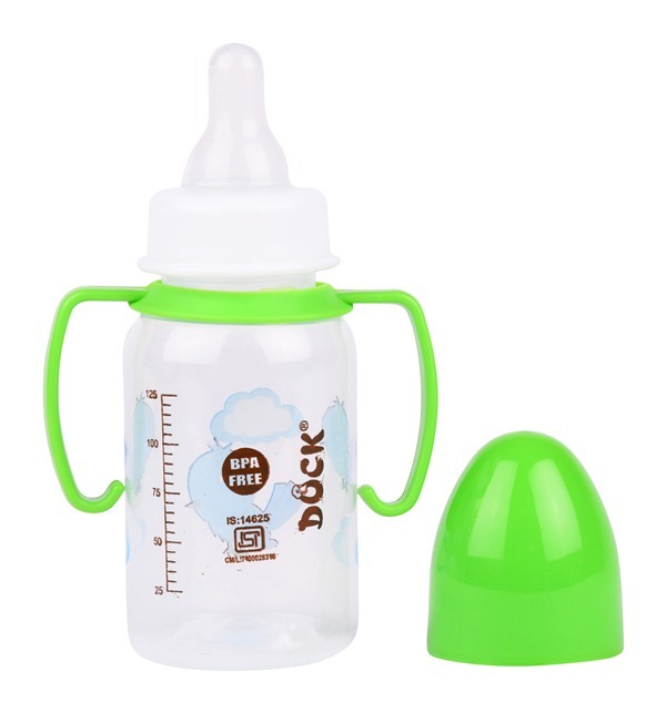 Jetmagic Feeder Mini - Polypropylene Baby Bottle, 67g | Yellow, Green, Skyblue, Pink - Bpa Free, Filtered Spout, Easy To Clean And Assemble, Unique Shape
