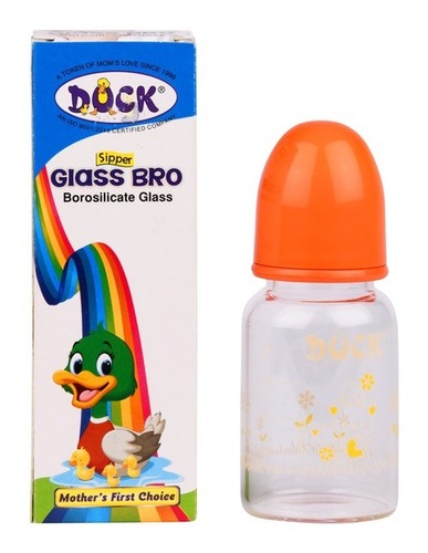 Glass Bro Mini - Borosilicate Glass, 150.4 kg | Silicone Spout, Unique Shape for Comfortable Feeding, Easy to Clean & Assemble