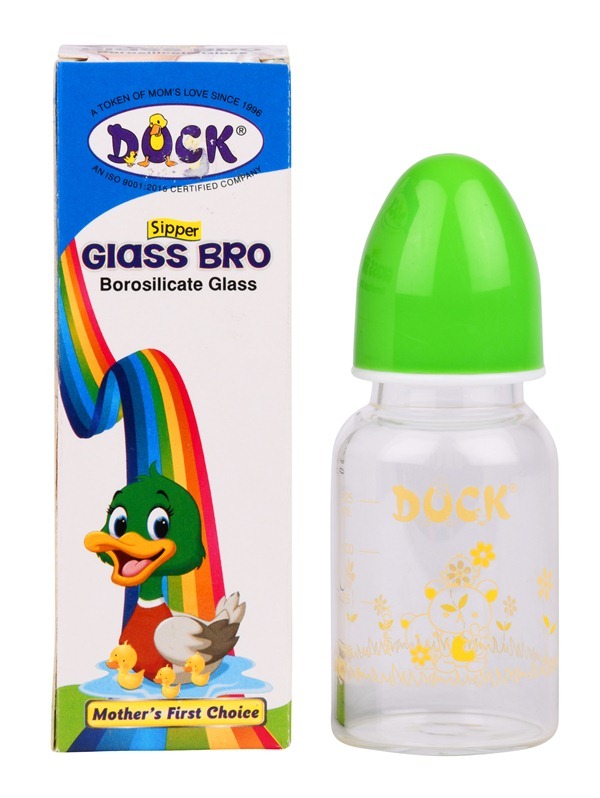 Glass Bro Mini - Borosilicate Glass, 150.4 Kg | Silicone Spout, Unique Shape For Comfortable Feeding, Easy To Clean & Assemble
