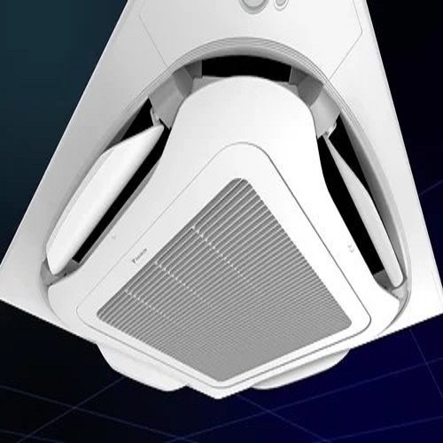 Mitsubishi Ceiling Cassette Air Conditioner - 1.5 Ton, Cooling Capacity: 4.5 Kw | New Condition, Electric Power Supply, 1 Year Warranty, Elegant White Finish