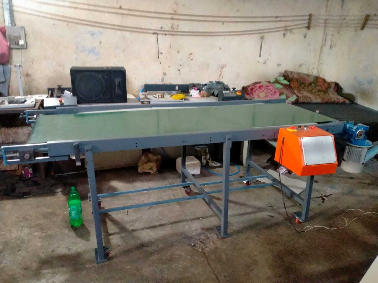 Conveyor Machine - Pvc Belt, 10 Feet X 18 Inches X 36 Inches | Steel Frame, 1/2 Hp, 220v Power