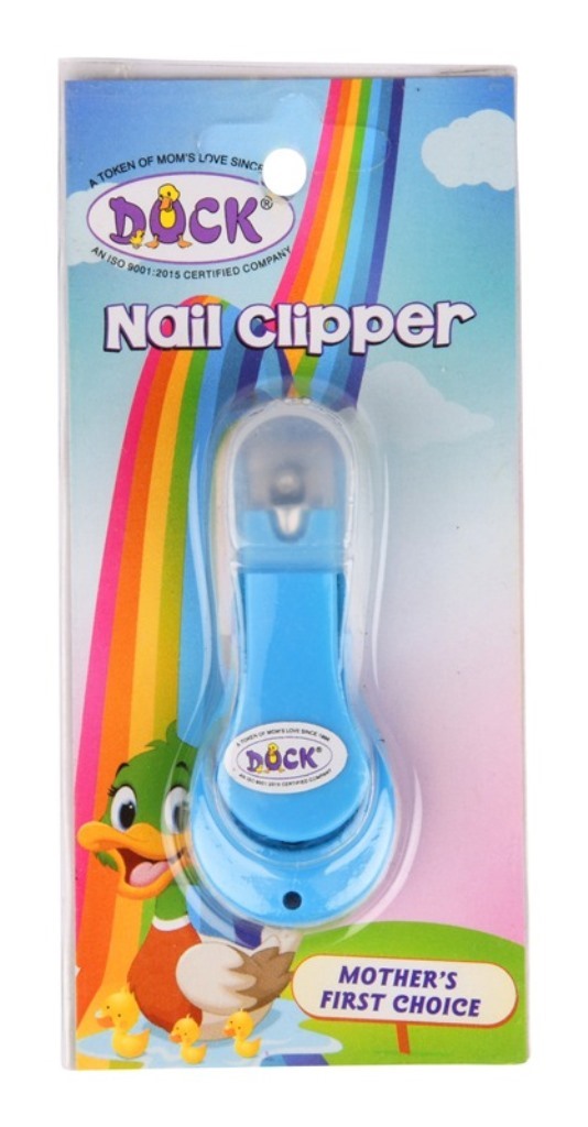 Nail Clipper - Carbon Steel 26.7g Red & Blue | Curved Blades With Precise Cutting Edges For Effortless Baby Nail Care