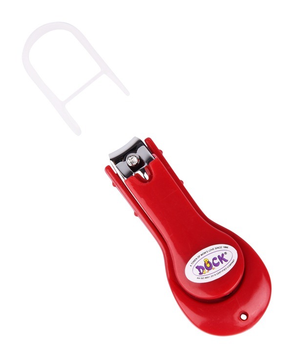 Nail Clipper - Carbon Steel 26.7g Red & Blue | Curved Blades With Precise Cutting Edges For Effortless Baby Nail Care