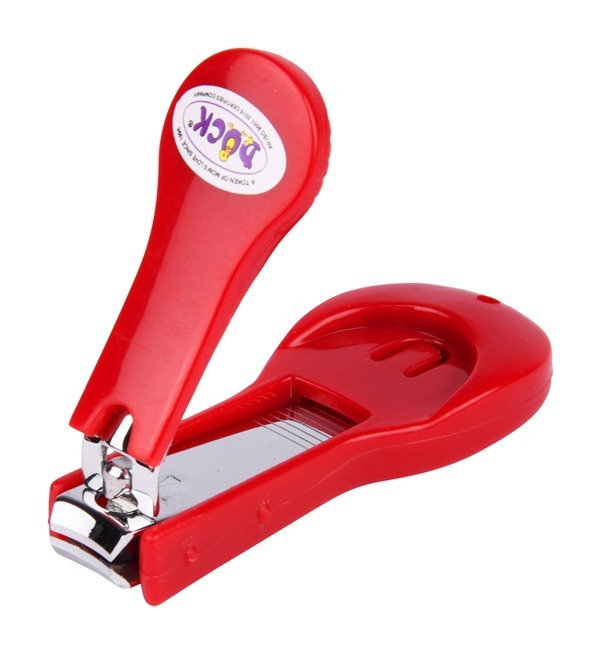 Nail Clipper - Carbon Steel 26.7g Red & Blue | Curved Blades With Precise Cutting Edges For Effortless Baby Nail Care