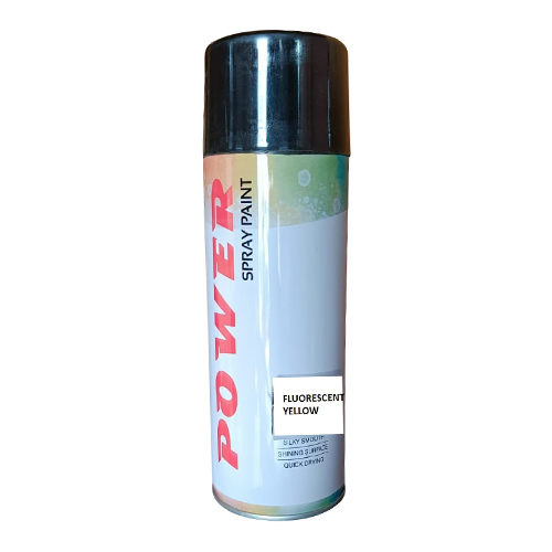 Fluorescent Yellow Spray Paint Application: Industrial