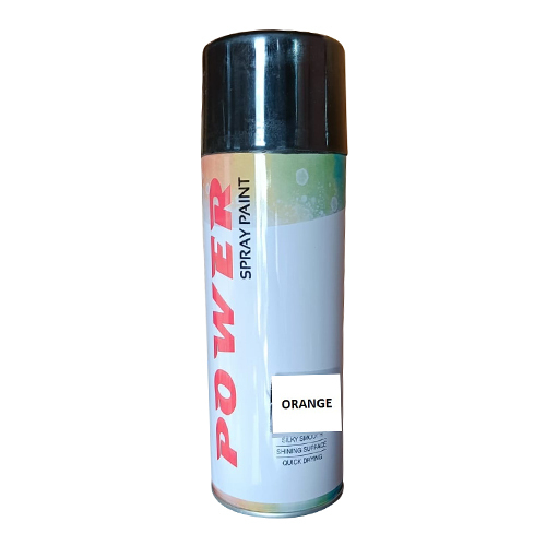 Orange Spray Paint Application: Industrial
