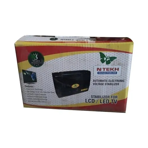 Stabilizer Packaging Box - Customized Laminated Material Embossed Surface Handling With Glossy Lamination & Warranty For Enhanced Protection