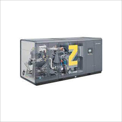 Gray Atlas Rotary Screw Air Compressor