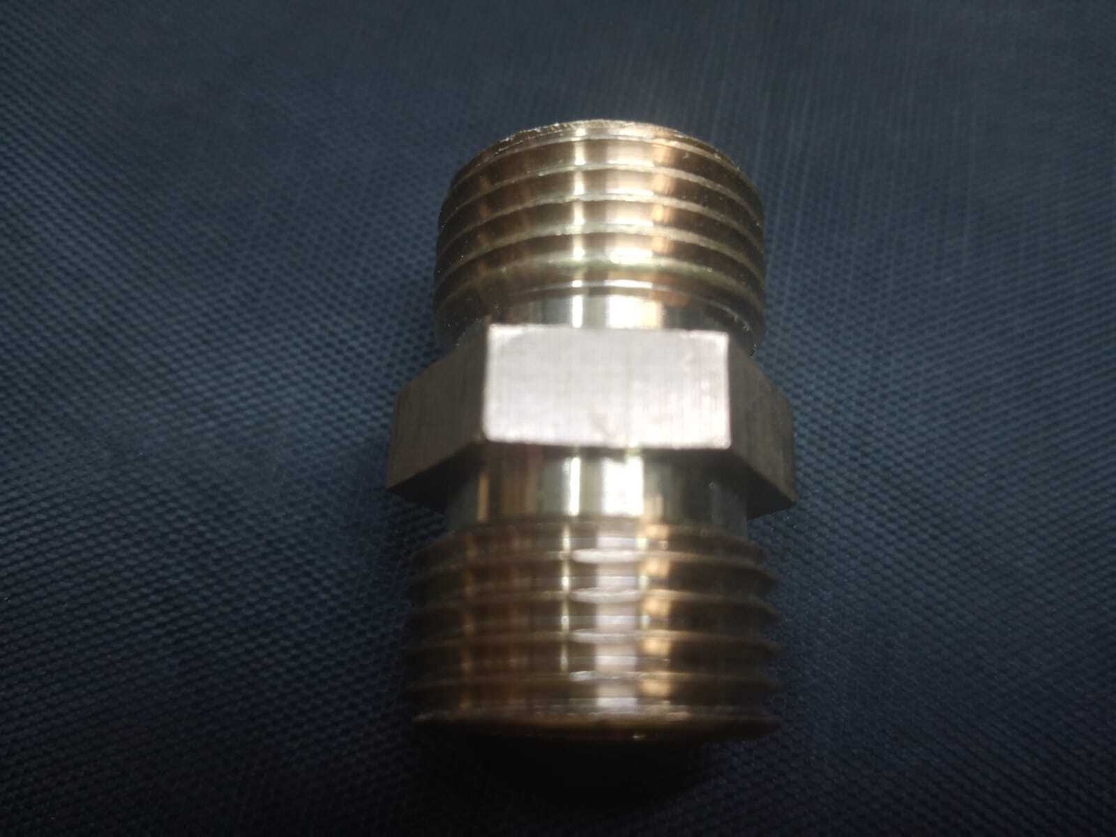 Brass Hax 1/2x1/2 - Brass, 4mm Thickness, Pressure 10 Bar | Rust Proof Design For High Capacity Agriculture Power Pumps & Spare Parts