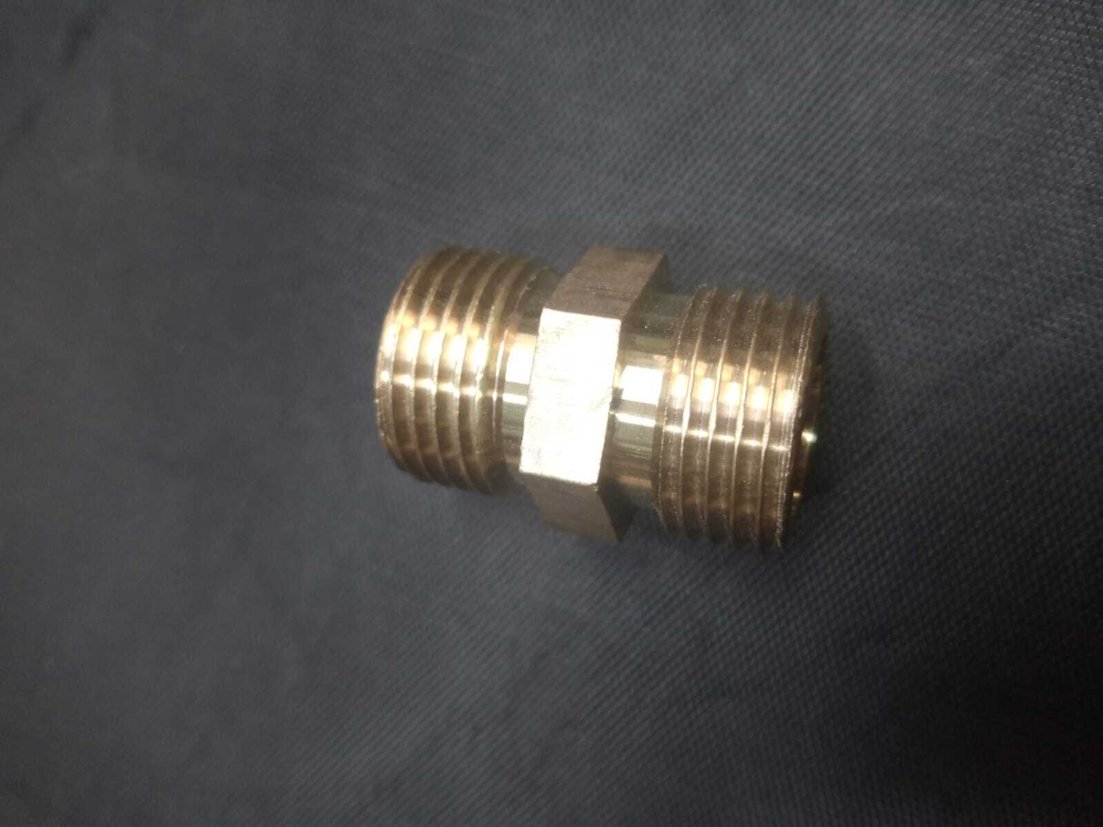 Brass Hax 1/2x1/2 - Brass, 4mm Thickness, Pressure 10 Bar | Rust Proof Design For High Capacity Agriculture Power Pumps & Spare Parts