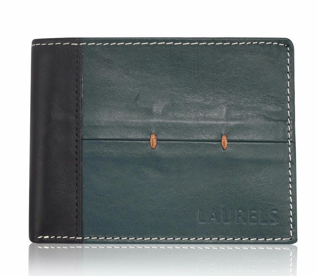 Black Leather Bi Fold Wallet