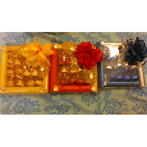 Return Gift Chocolate Tray - Plastic, Different Sizes Available, Multicolour | Good Quality for Memorable Gifting