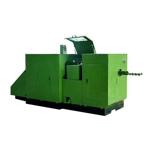 Automatic 2 Die 2 Blow Bolt Making Machine - Electroplated Surface Treatment, CE, RoHS, ISO Certifications, 12-Month Warranty, Green Color, Automatic Operation