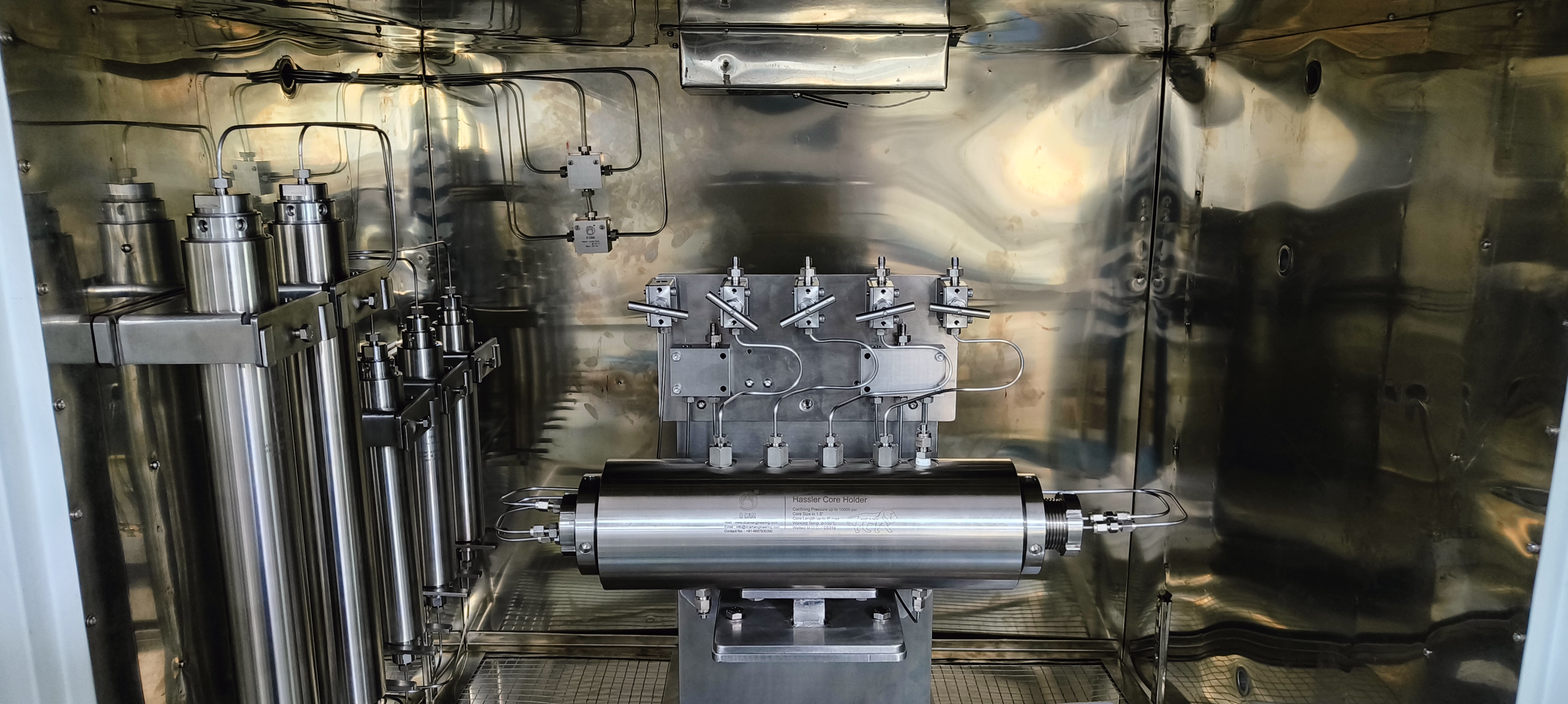 Core Flooding Apparatus - Application: It Is Used To Evaluate Different Enhanced Oil Recovery (Eor) Strategies.