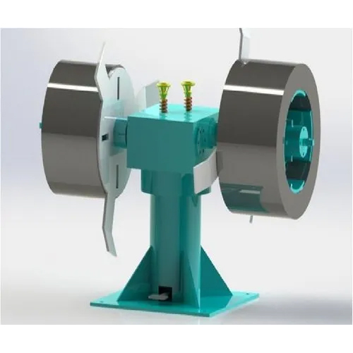 Green Single Phase Double Head Decoiler
