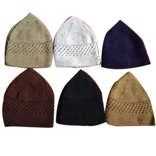 Multicolor Damishk Butta Jali Cap