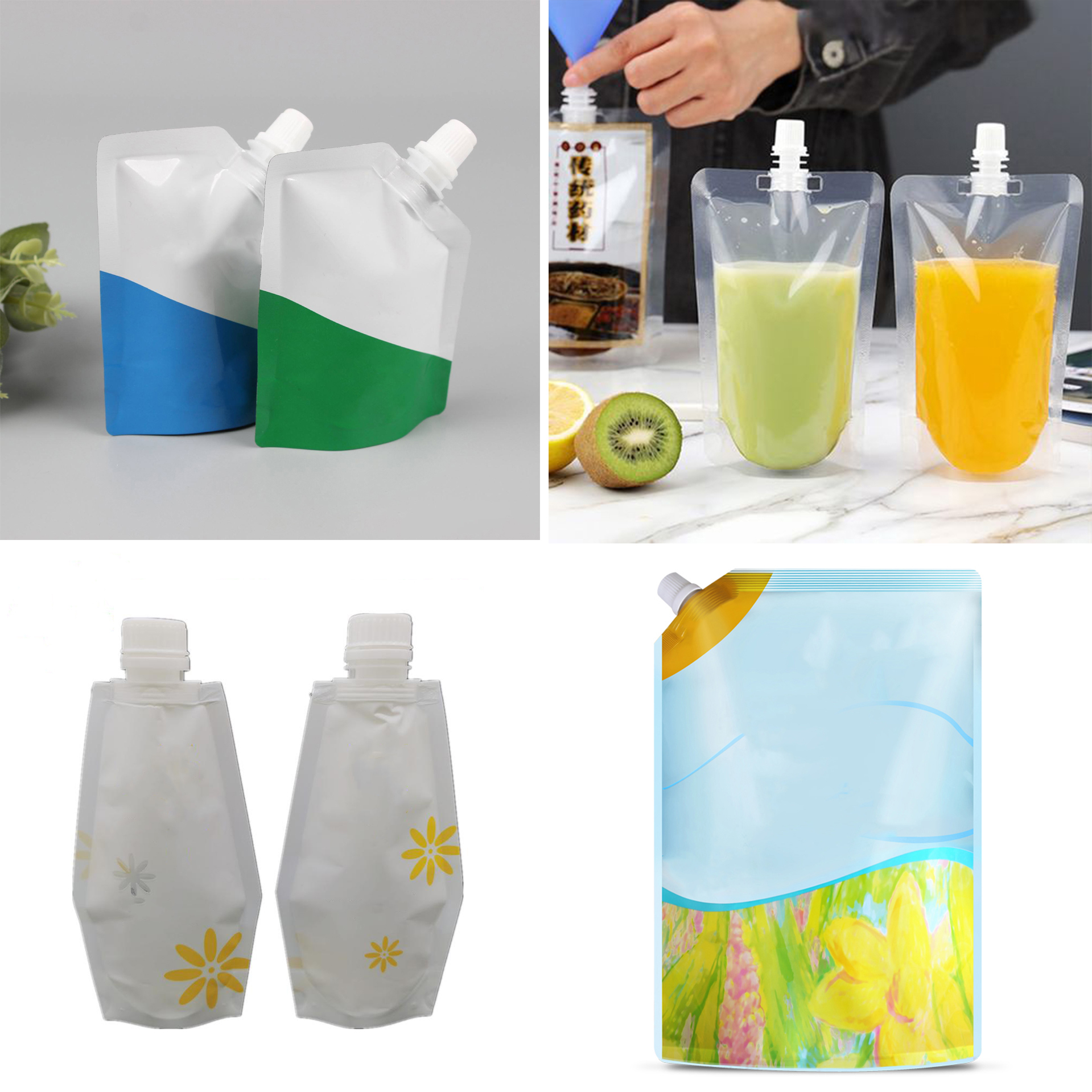 Automatic Doypack Spout Bag Form Fill Seal Packaging Machine Food Snack Jelly Filling Packing Machine - Capacity: 40 Pcs/min