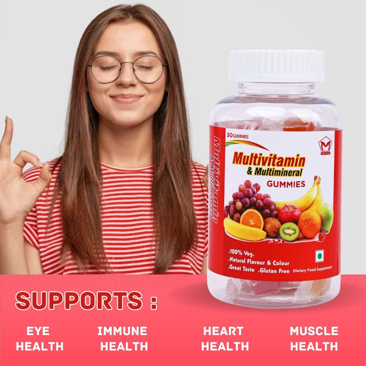 Dha Biotin And Iron Gummie