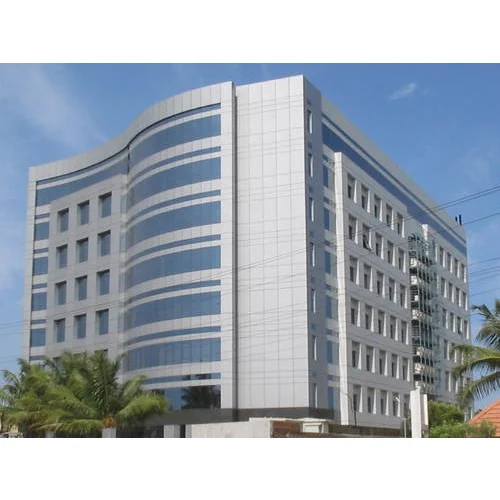 Aluminum Composite Panel Cladding Service - 4mm to 6mm Thickness, Silver Powder Coated Finish, Professional Installation Required