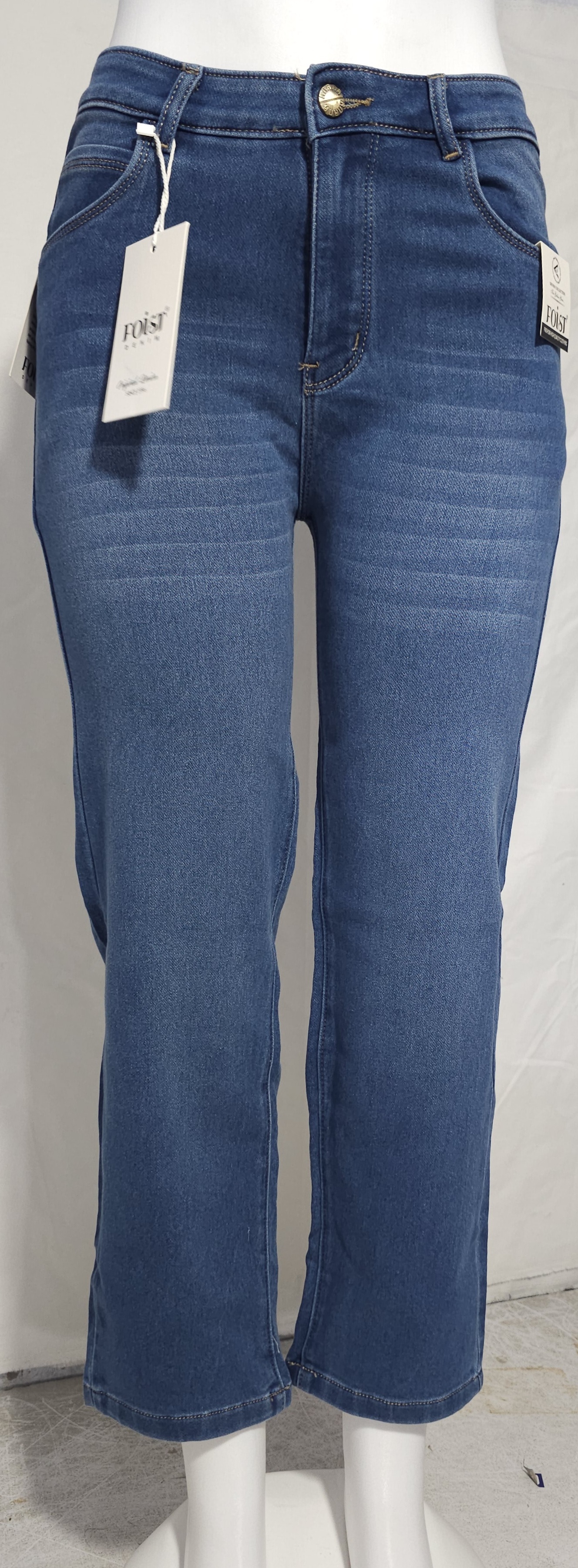 Ladies Straight Cotton Knitting Jeans ( Wd )