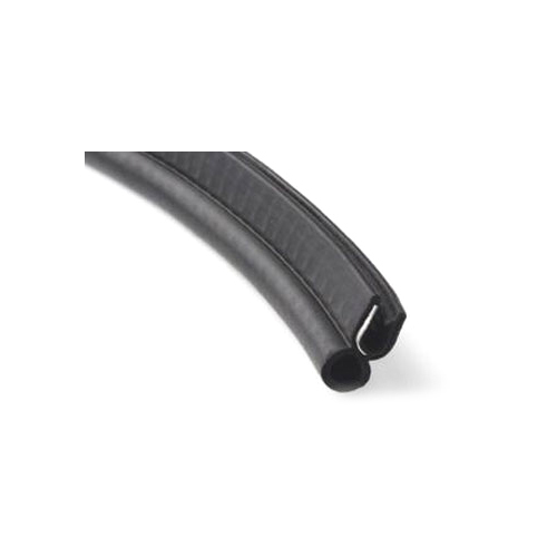Metal Rubber Bonded Profile - Industrial Standard Size, Matte Black Finish | Flat Shape, High Hardness For Robust Applications