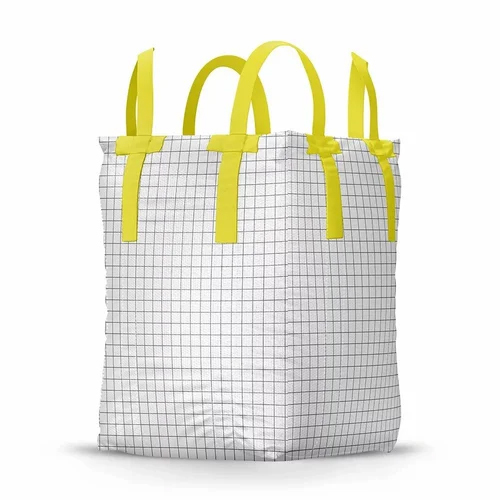 Top Open Bottom Flat Fibc Bag - Polypropylene Material, 1000 Kg Capacity, White Color, Moisture And Dust Resistant, Multipurpose Use, Ideal For Food And Industrial Products