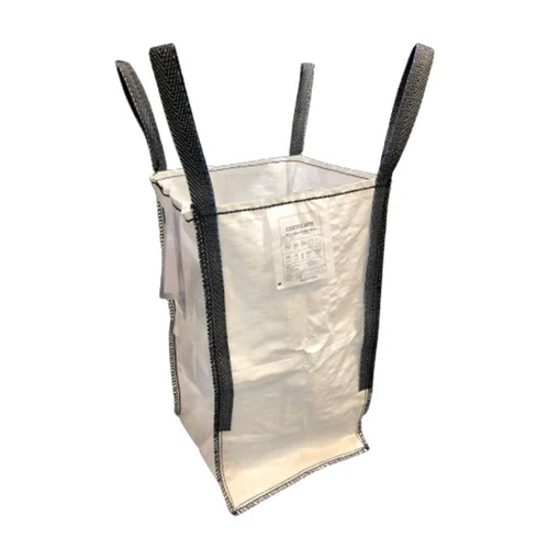 Top Open Bottom Flat Fibc Bag - Polypropylene Material, 1000 Kg Capacity, White Color, Moisture And Dust Resistant, Multipurpose Use, Ideal For Food And Industrial Products