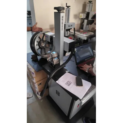 Alloy Wheels Laser Marking Machine - 20 Watt Power, Multi-Color Options | High Precision, Durable Markings, 2-Year Warranty