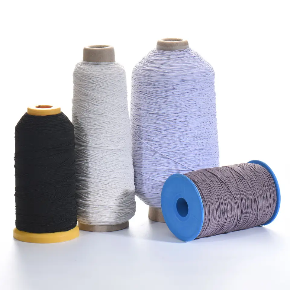 Elastic Thread - Polyester & Metallic Yarn, 37#-63# Colorful Round Elastic Band For Sewing & Knitting, Anti-piling & Eco-friendly