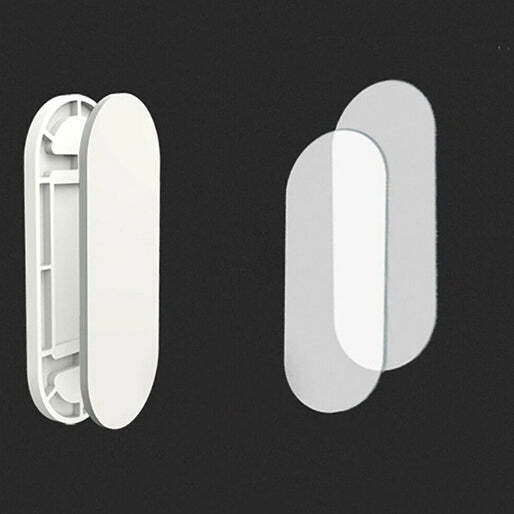 Self Adhesive No Hole Wall Mount Reusable Non Residue Plug Organizer For Home Office And Multiuse Device (1212)