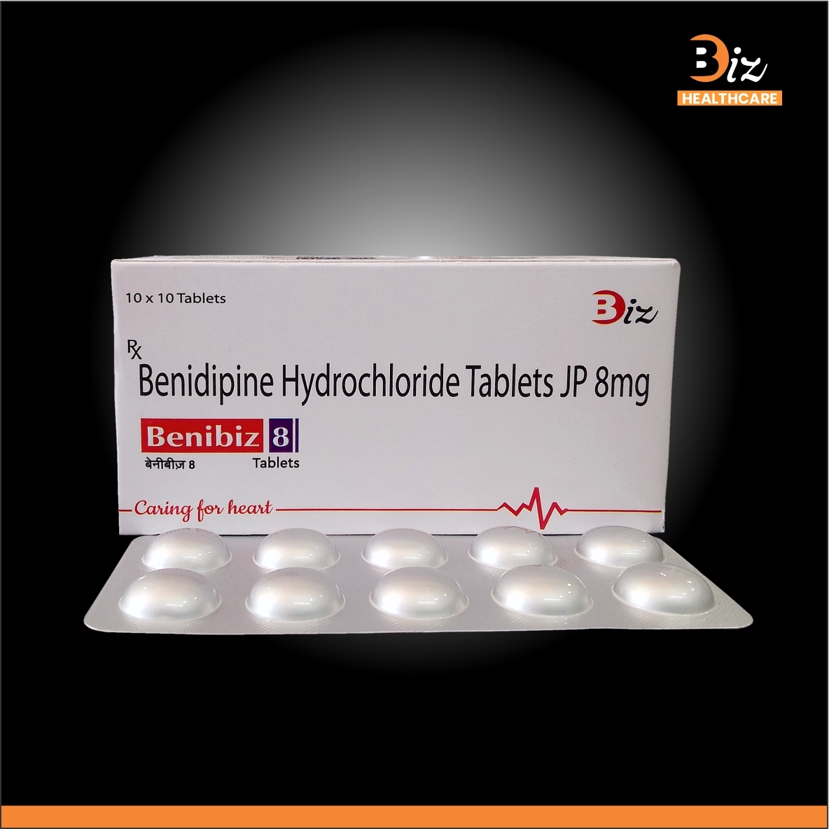 Benidipine 8mg - Recommended For: Patients Suffering From High Blood Pressure Or Chest Pain.