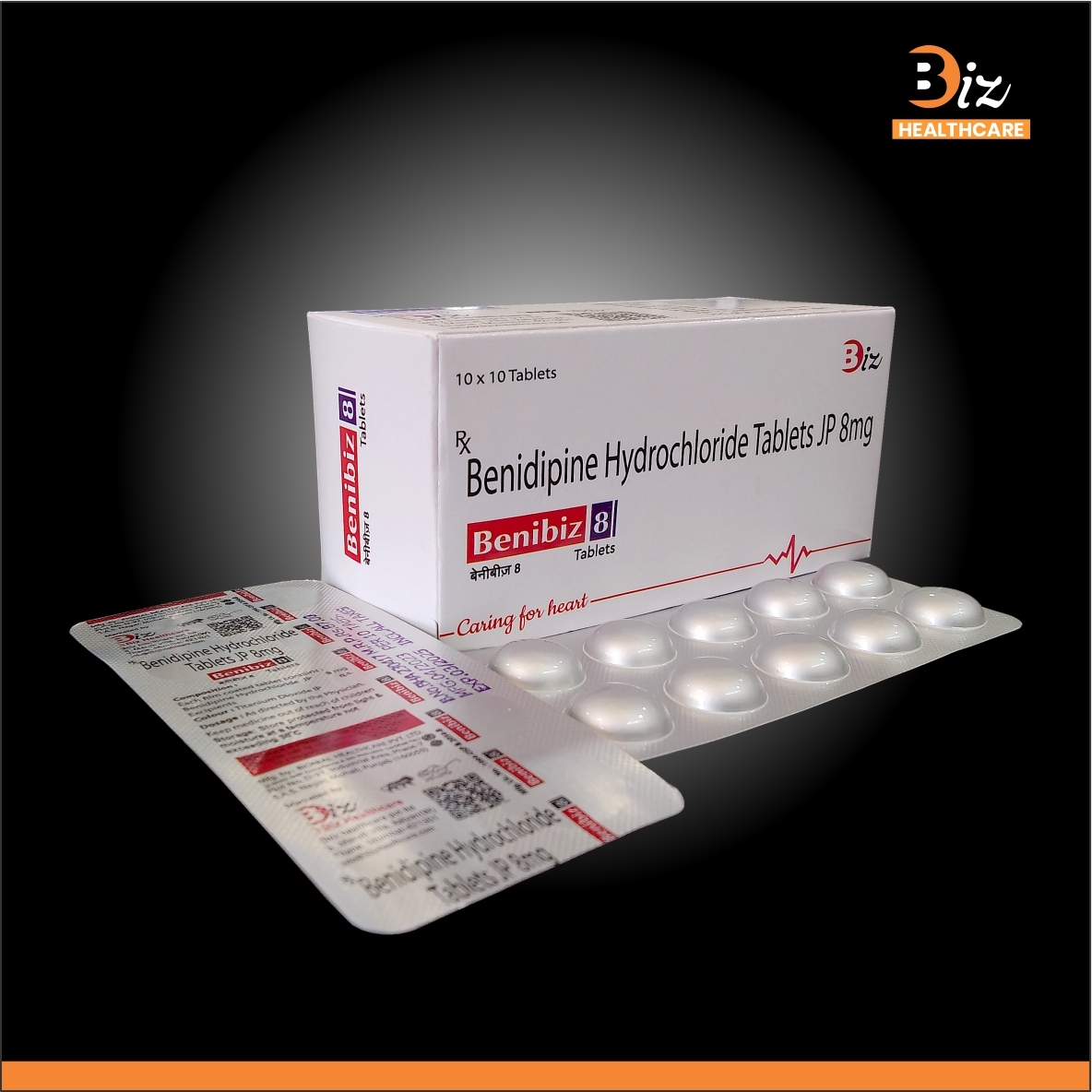 Benidipine 8mg - Recommended For: Patients Suffering From High Blood Pressure Or Chest Pain.