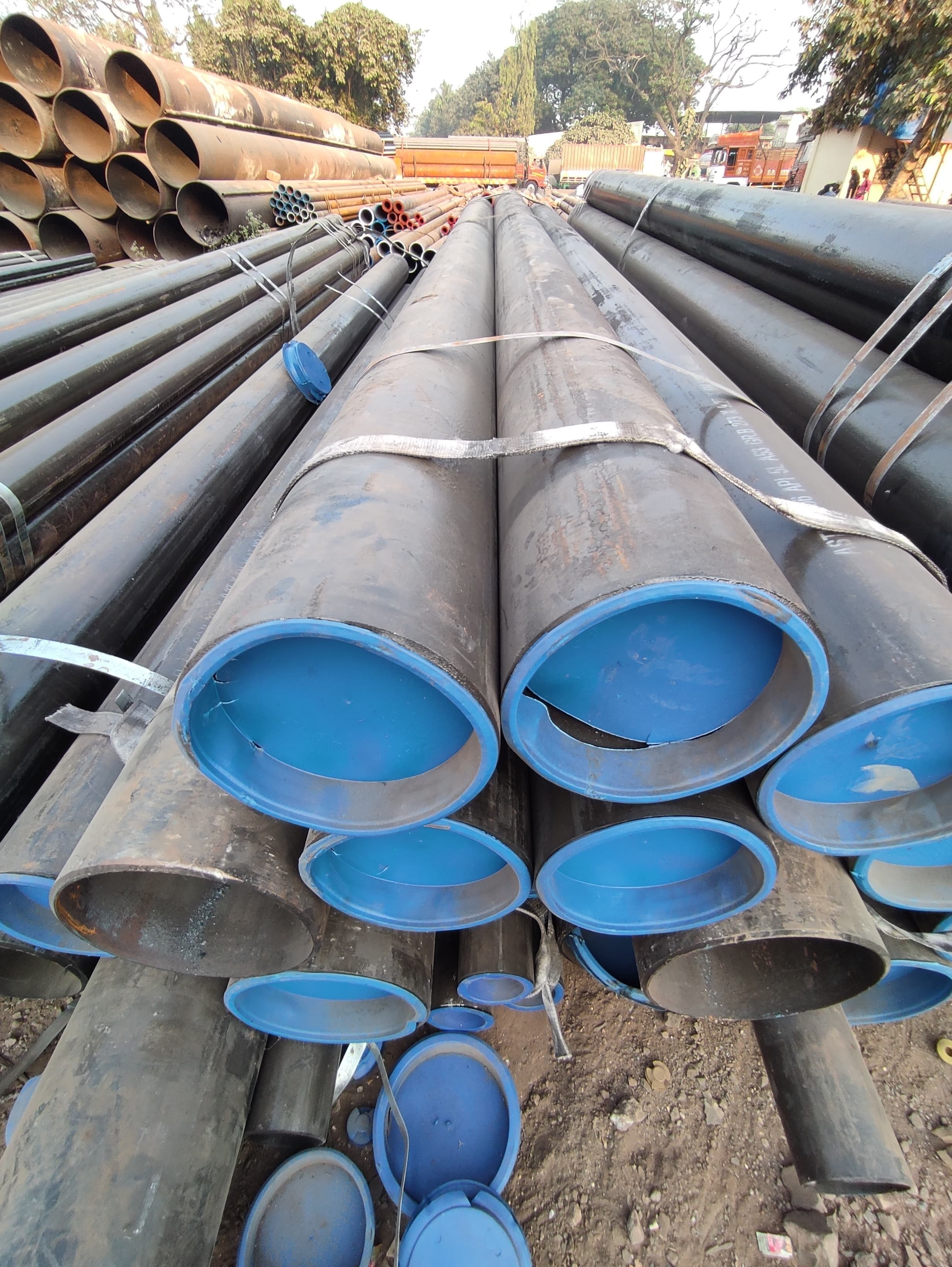 Ms China Prime Pipes - Carbon Steel Seamless 10" X 273 Mm 6m Length 9.27 Mm Thickness Astm A106 Gr B | Non-alloy Round Shape Black Painted Finish