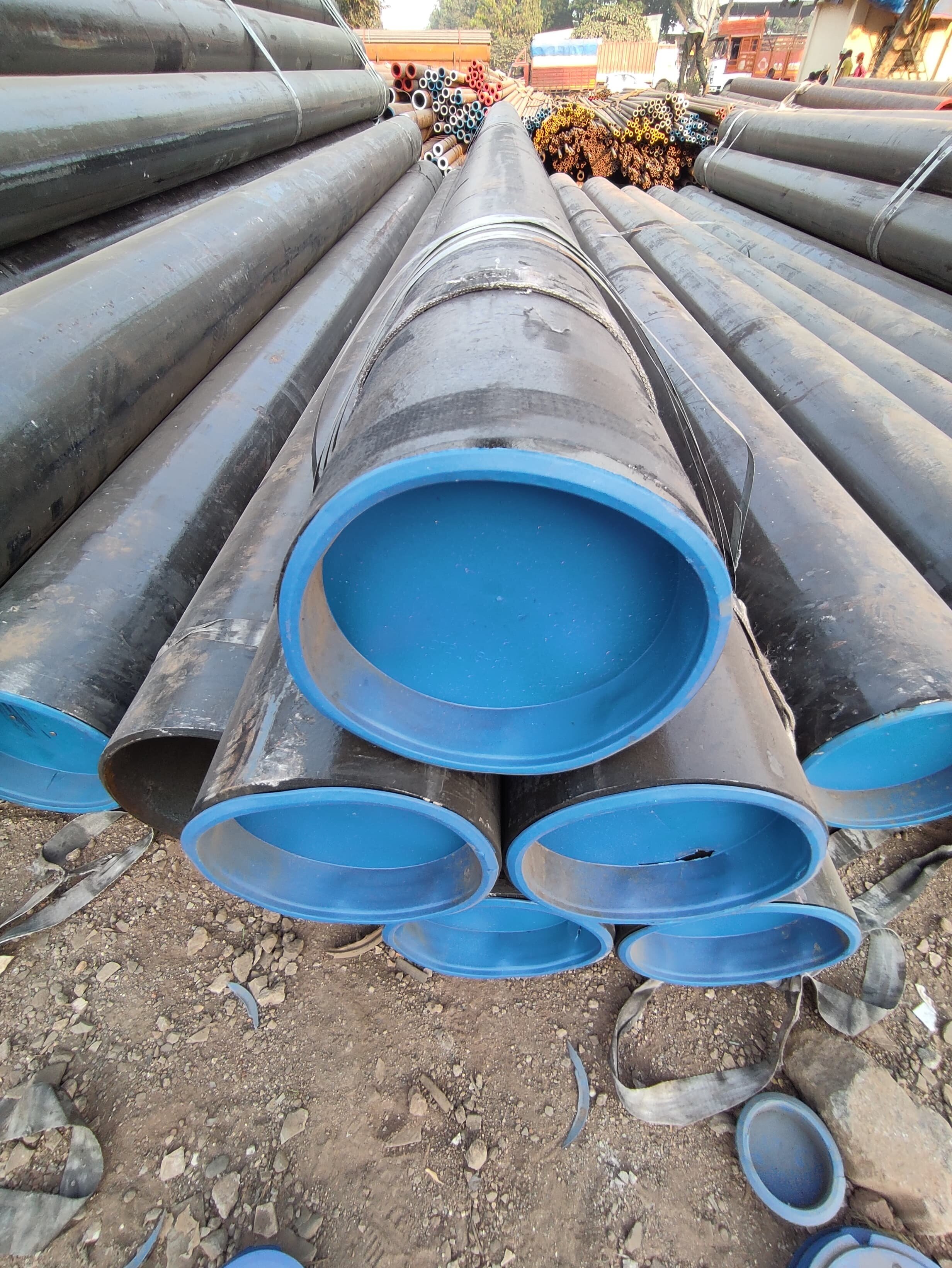Ms China Prime Pipes - Carbon Steel Seamless 10" X 273 Mm 6m Length 9.27 Mm Thickness Astm A106 Gr B | Non-alloy Round Shape Black Painted Finish