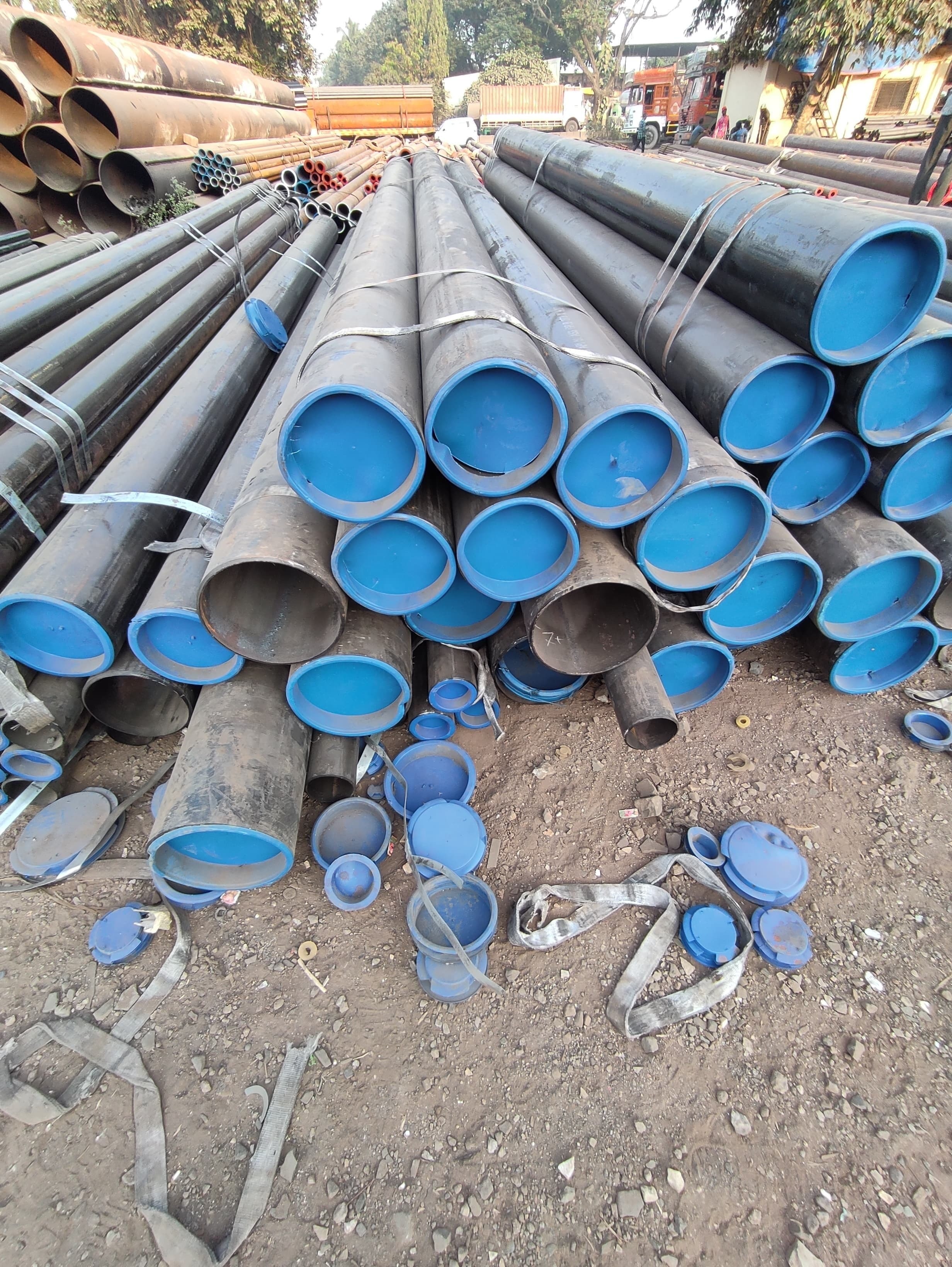 Ms China Prime Pipes - Carbon Steel Seamless 10" X 273 Mm 6m Length 9.27 Mm Thickness Astm A106 Gr B | Non-alloy Round Shape Black Painted Finish