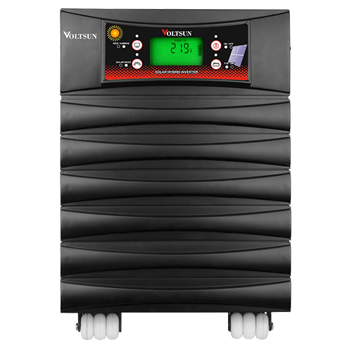 5 Kva-96v VTS Solar Inverter - Compact Black Design, 50Hz ± 0.5Hz Frequency, 220V ± 10V Rated Voltage | Overload, Short Circuit, Battery Overcharge/Discharge, Thermal Protection