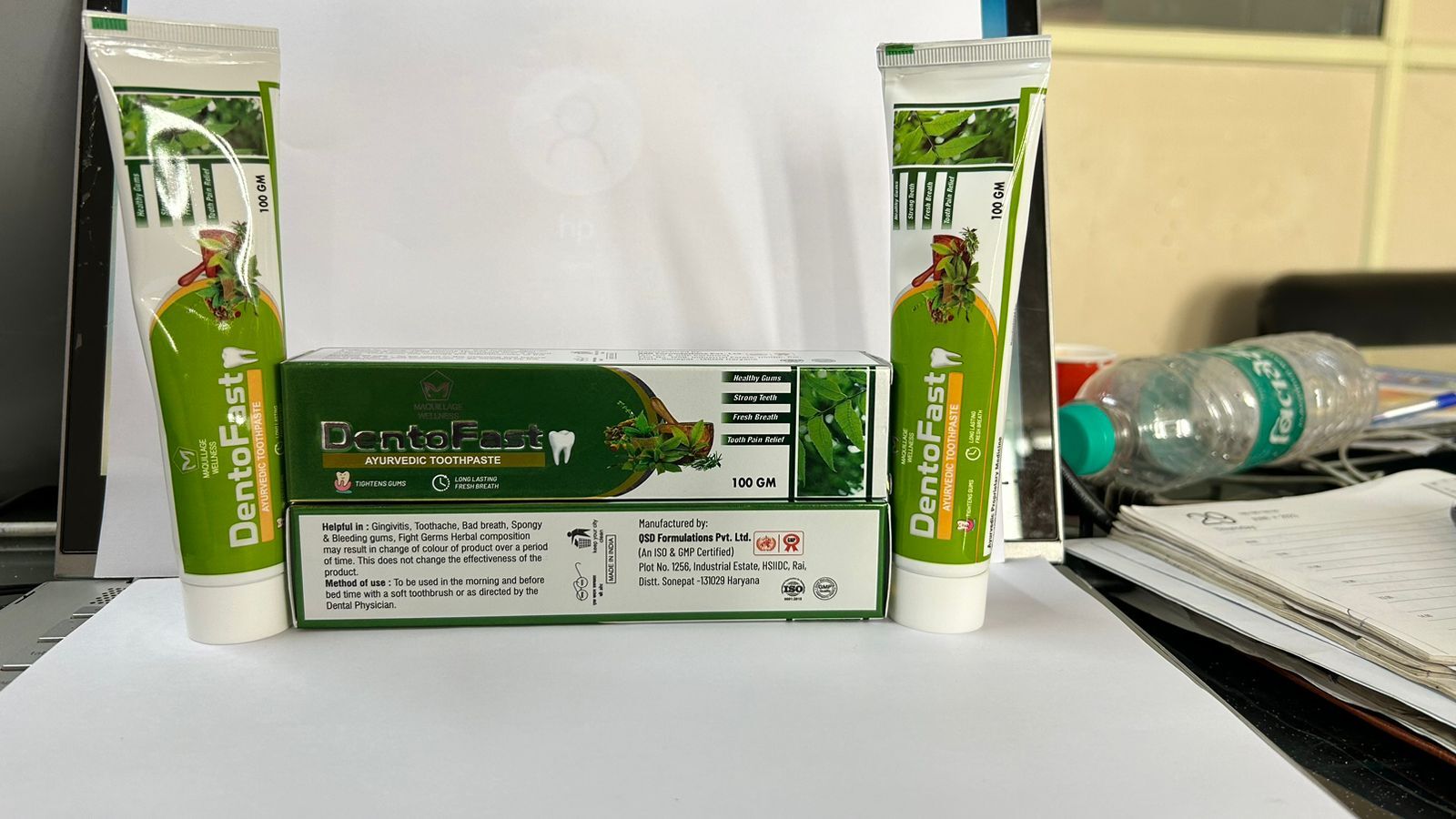 Dentofast Ayurvedic Toothpaste - 100gm | 3-year Shelf Life, Supports Gum Health, Reduces Bad Odor, Alleviates Toothache, Aids Periodontal Care