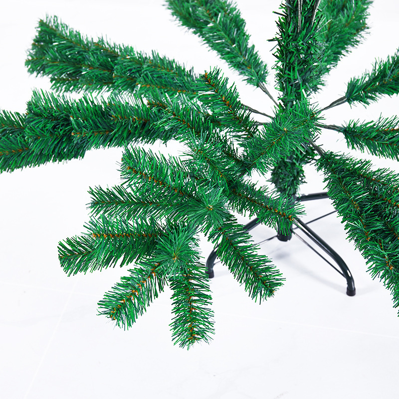 Simulated Mini Christmas Wholesale Pine Needle Trees - Pvc Material, Height: 90cm, Color: Green | Features: Mini Size, Wholesale Ready, Christmas Decor, Multiple Branches, Plastic Stand