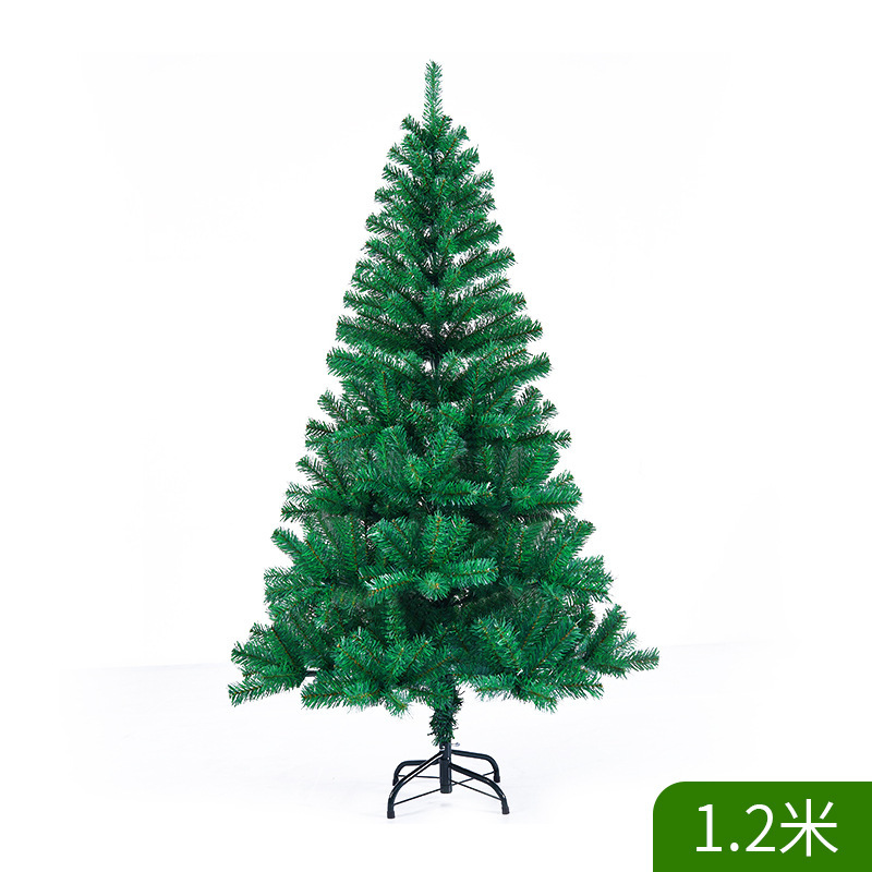 Simulated Mini Christmas Wholesale Pine Needle Trees - Pvc Material, Height: 90cm, Color: Green | Features: Mini Size, Wholesale Ready, Christmas Decor, Multiple Branches, Plastic Stand