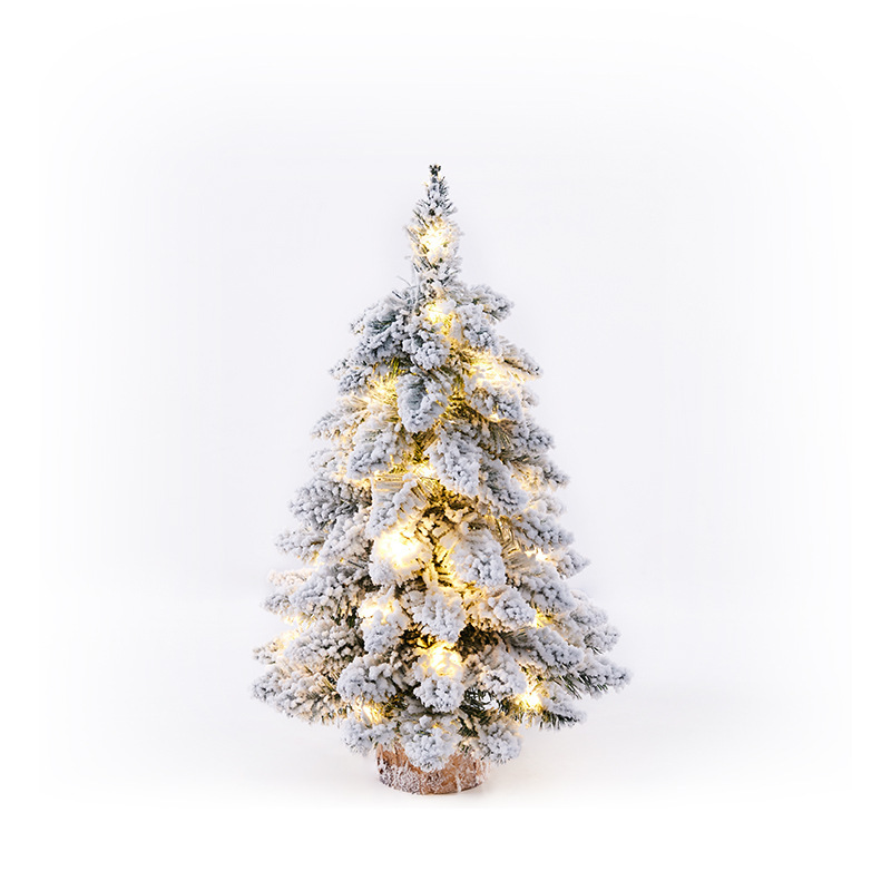 Christmas Nordic Style Small Drooping Flocked Mini Christmas Tree