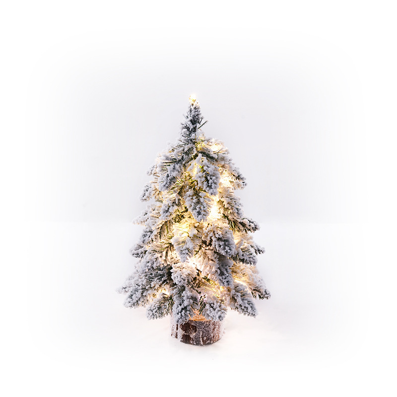 Christmas Nordic Style Small Drooping Flocked Mini Christmas Tree