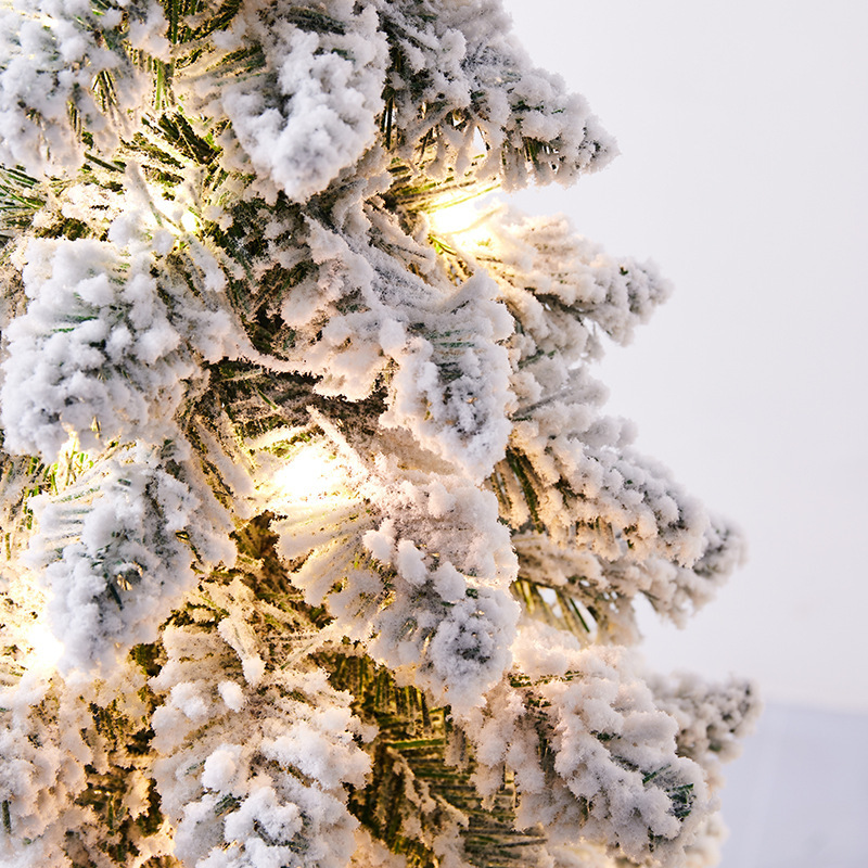 Christmas Nordic Style Small Drooping Flocked Mini Christmas Tree