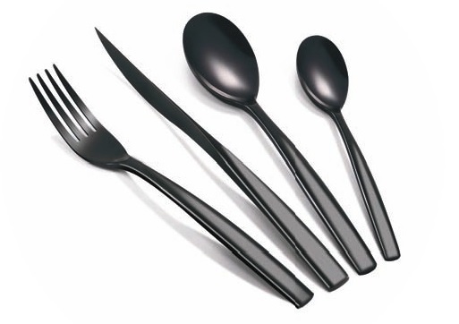 Aura 6mm Cutlery - Stainless Steel, 12 Dozen Set | Mirrored Finish, Includes Dessert Spoon, Dinner Knife, Teaspoon & More