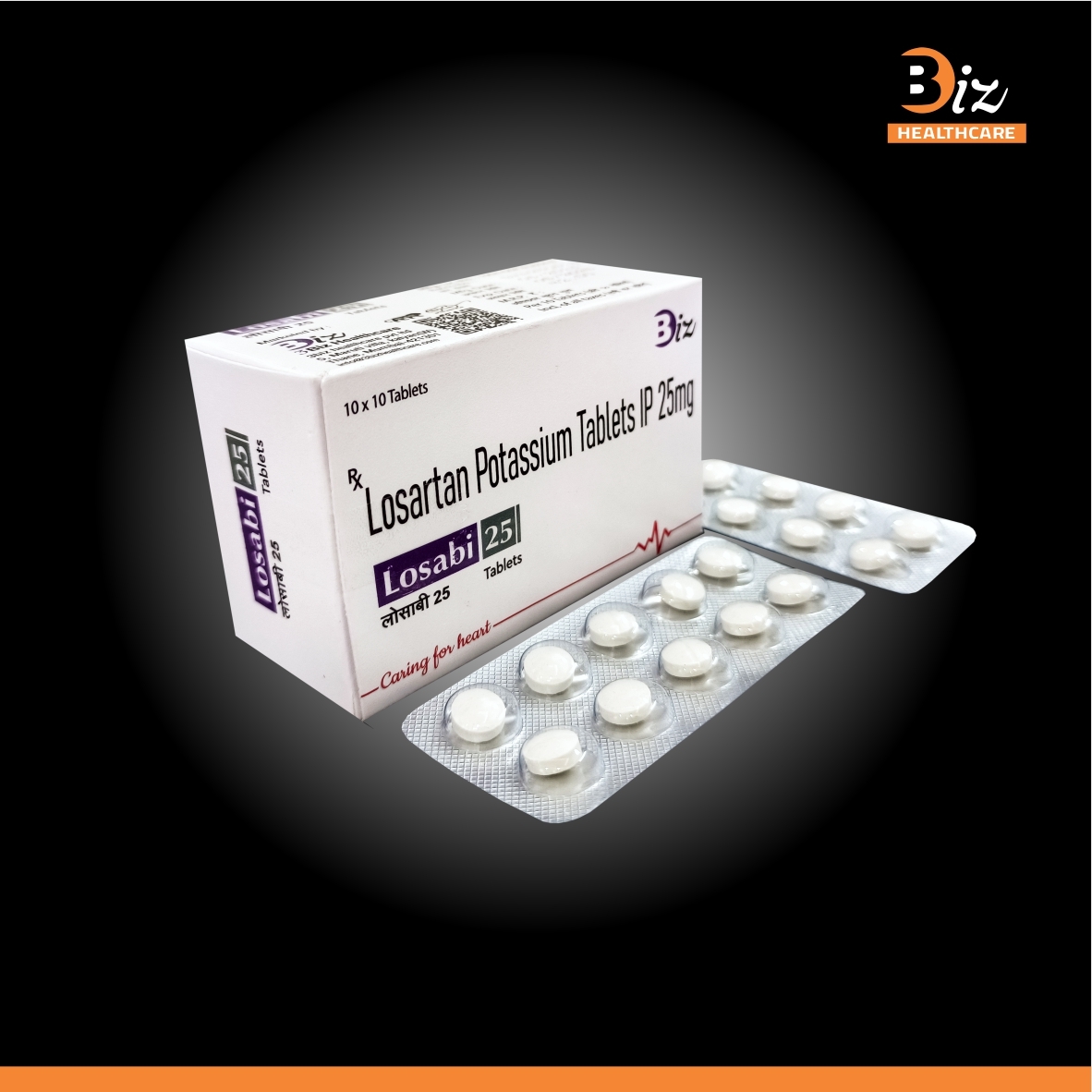 Losartan 25mg - Recommended For: High Blood Pressure (Hypertension) Heart Failure And Reducing Risks Of Stroke
