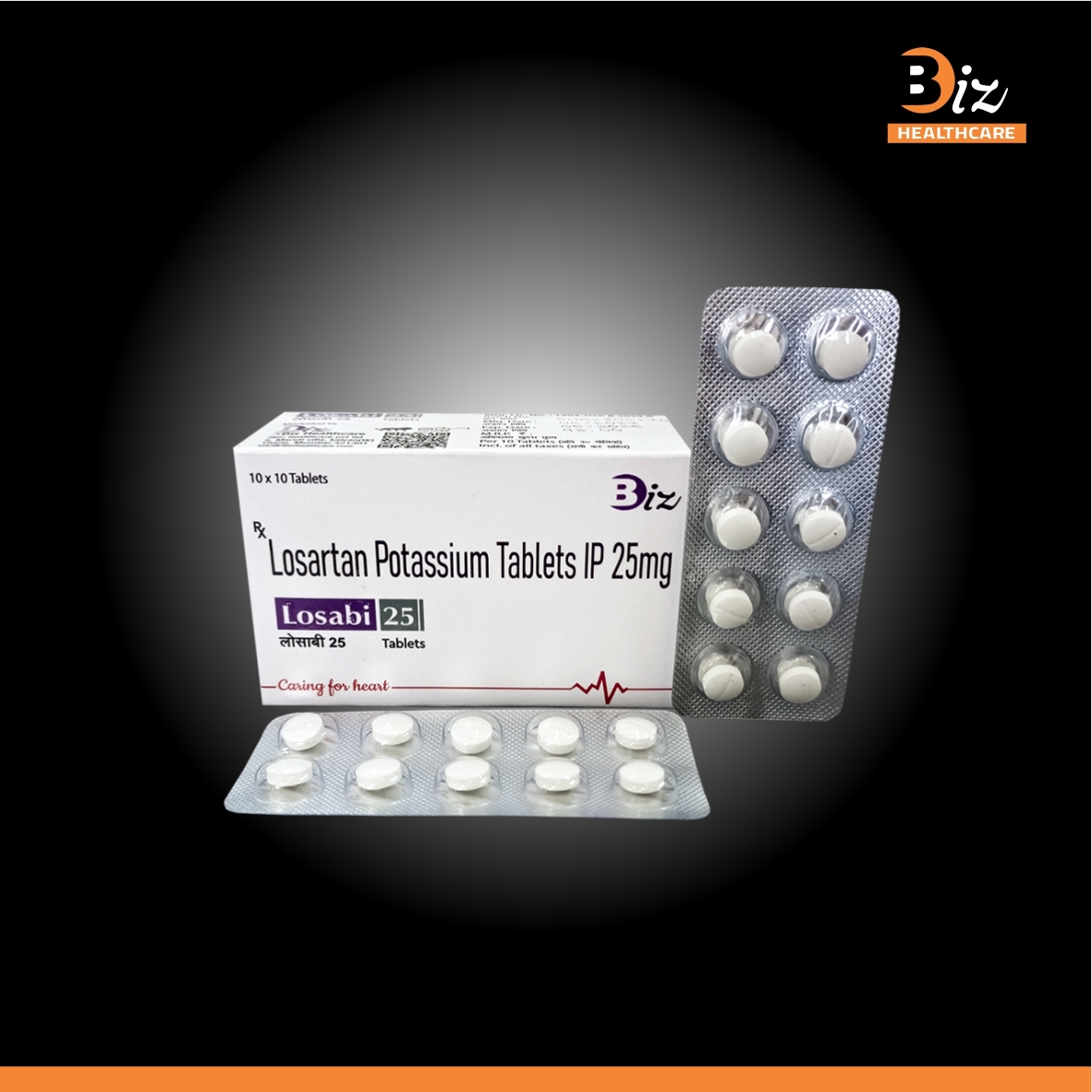 Losartan 25mg - Recommended For: High Blood Pressure (Hypertension) Heart Failure And Reducing Risks Of Stroke